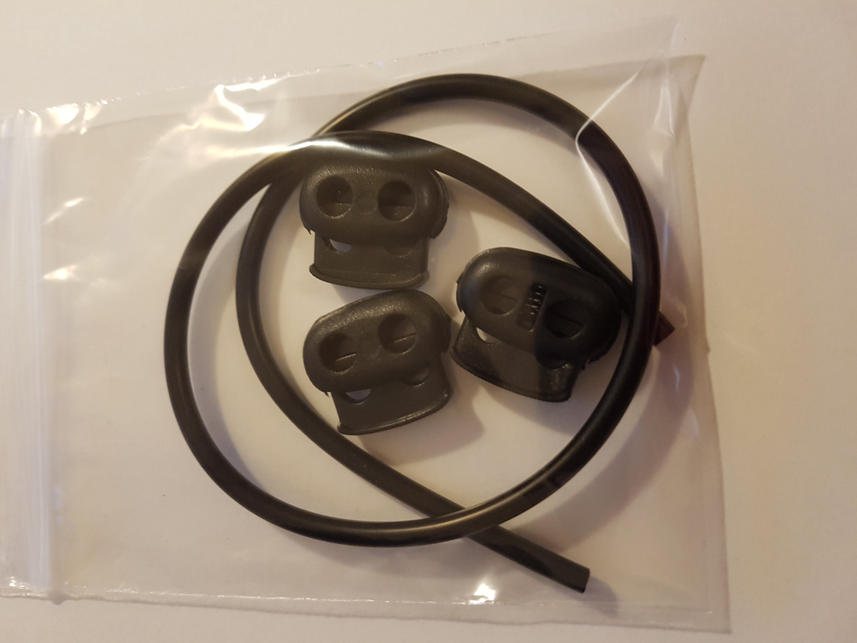 A Pair of Conductive Rubber Loop Electrodes 4mm Tubetens, Estim for 2mm