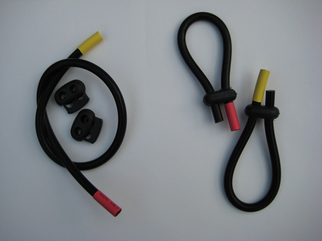 2 Conductive Rubber Loop Electrodes Tens Estim for 2mm or 4mm, 6.5mm