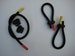 2 Conductive rubber loop electrodes Tens Estim - for 2mm or 4mm, (6.5mm Tube) 