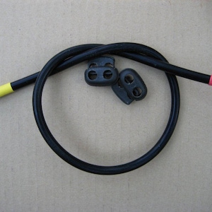 2 geleidende rubberen luselektroden (Tens Estim-for Snaps), (buis van 6,5 mm)