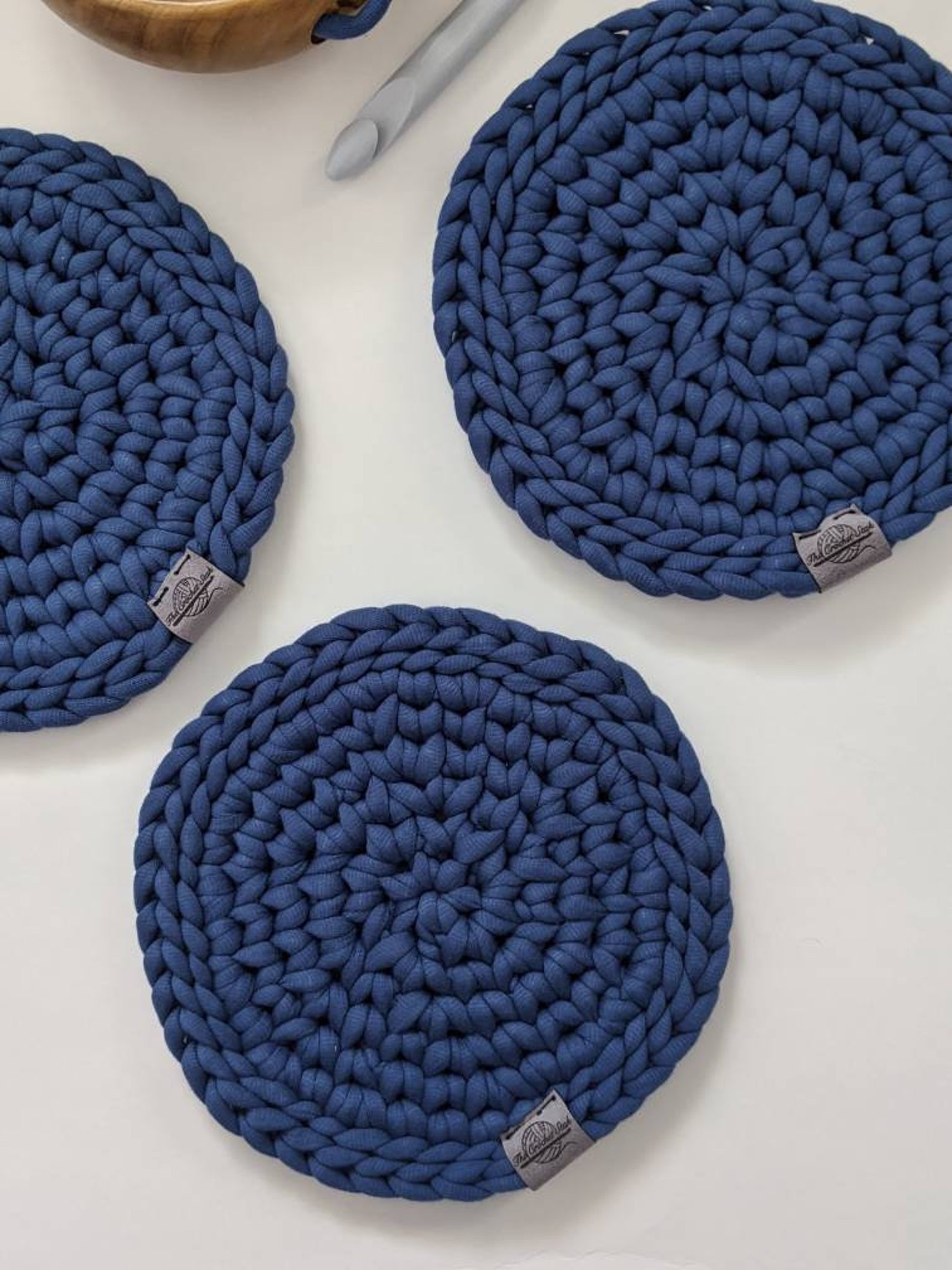 Crochet trivet Etsy