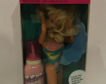 Vintage 1990 Bath Time Fun Barbie with Original Box