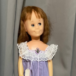 Vintage 1960’s Mattel Charmin Chatty Doll- Purple Dress