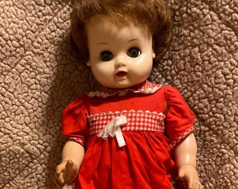 Vintage Sun Rubber Baby Doll - 18”- READ DESCRIPTION