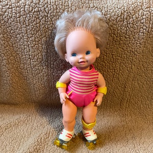 1980 Mattel Baby Skates Doll - 16”