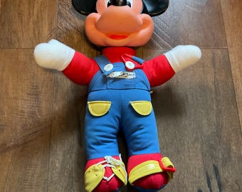 Vintage Mattel Mickey Mouse Learning Plush - #2