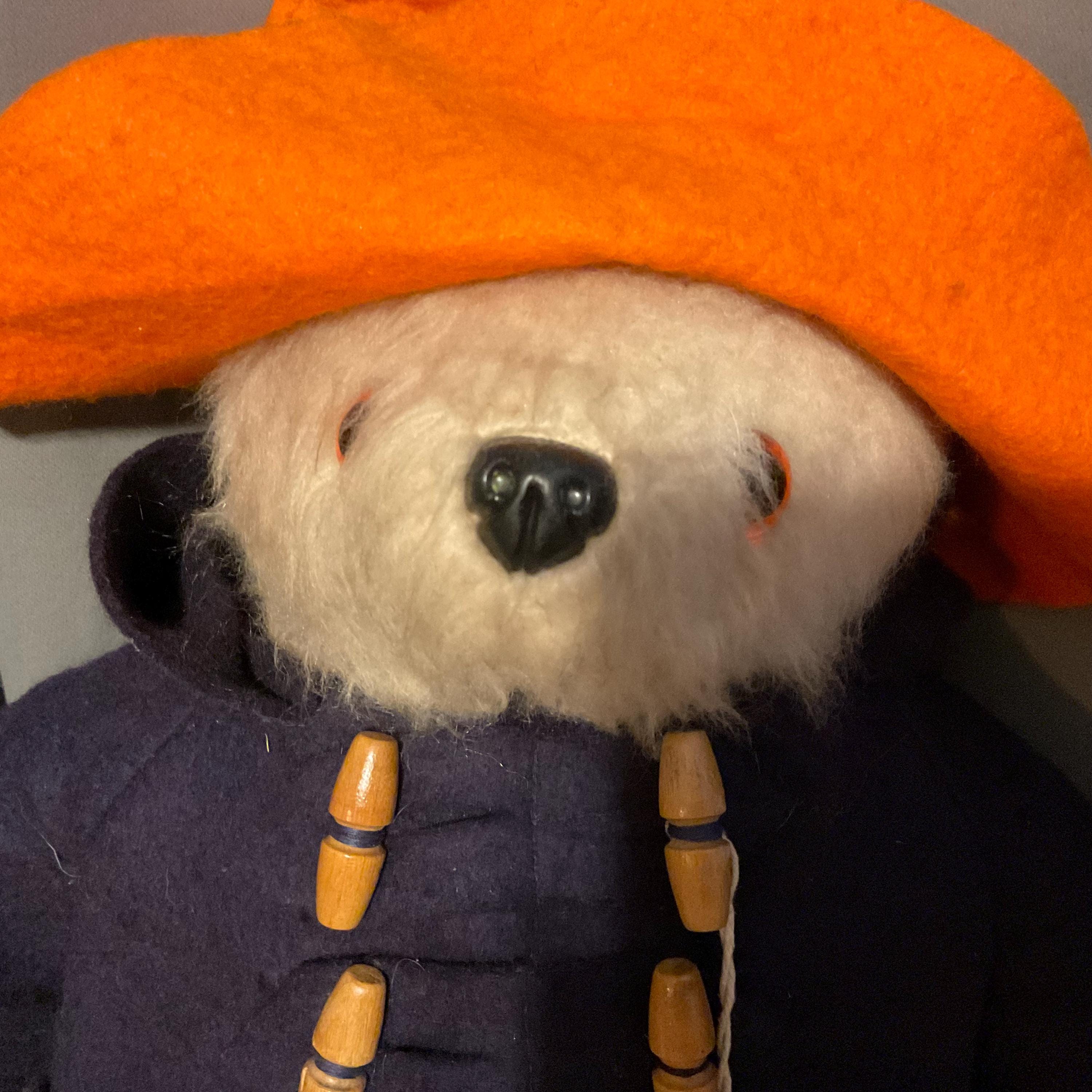 1972 Gabrielle Designs Paddington Bear - Orange Hat/ Blue Jacket