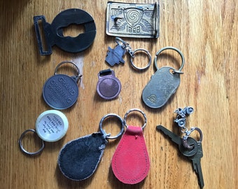 Vintage Advertising Key Chains- Lot of 10- Harley Davidson