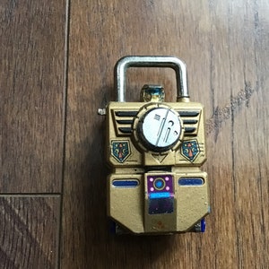 Vintage 1984 Hasbro Transformers G1 Lock Man Diecast Combination Lock