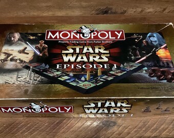 1999 Hasbro Parker Brothers Star Wars Episode I Collector Edition Monopoly