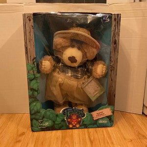 1986 Coleco Furskins 22” Boone Bear- In original box