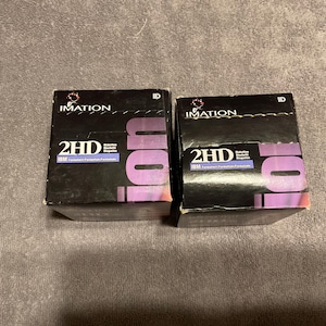 2 Boxes Imation 2HD Hard Floppy Disks