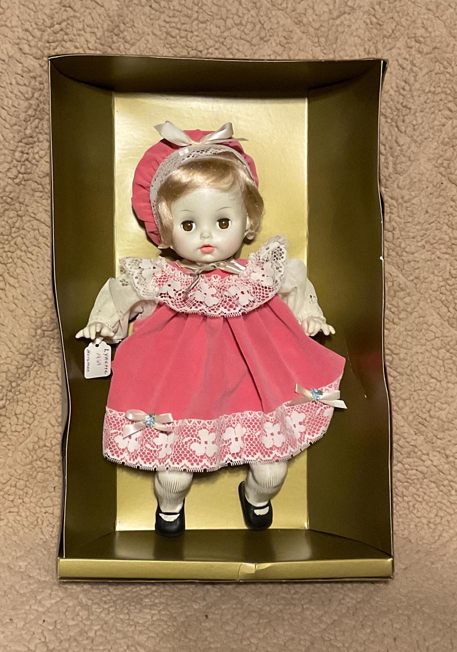 1969 Horsman Lynette Soft Replica of Antique Porcelain Doll With