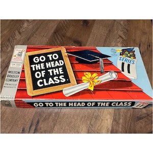 1962 Milton Bradley Go to the Head of the Class Game