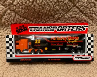 Vintage Matchbox Super Star Transporter - Pic ‘n Pay Shoes #32 Dale Jarrett