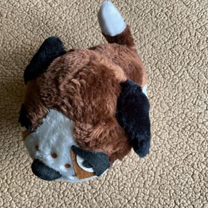 1979 St Bernard Plush Dog 11”H x 13”L