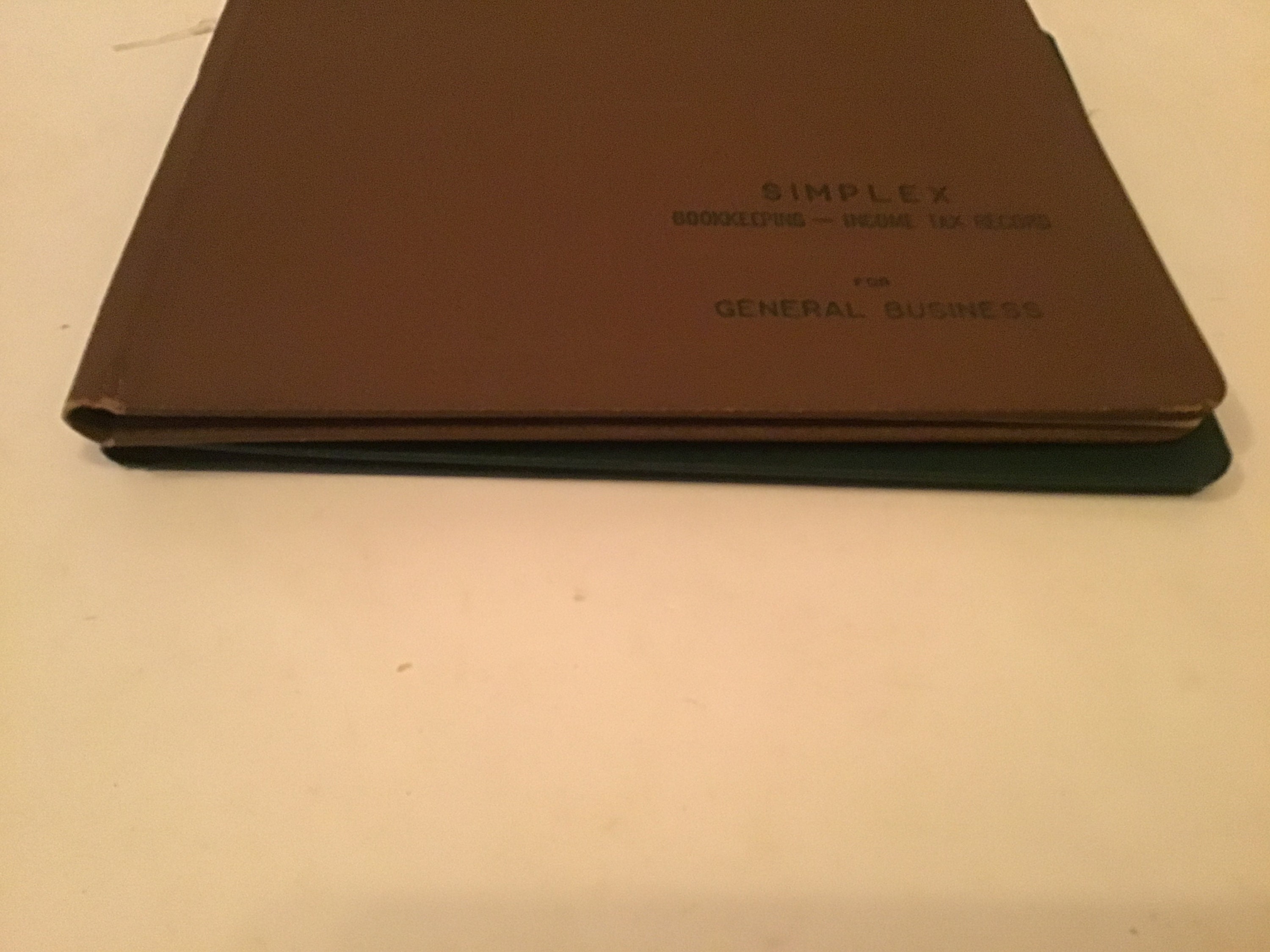 Vintage Simplex Book Keeping Tax Record Books Blank Etsy