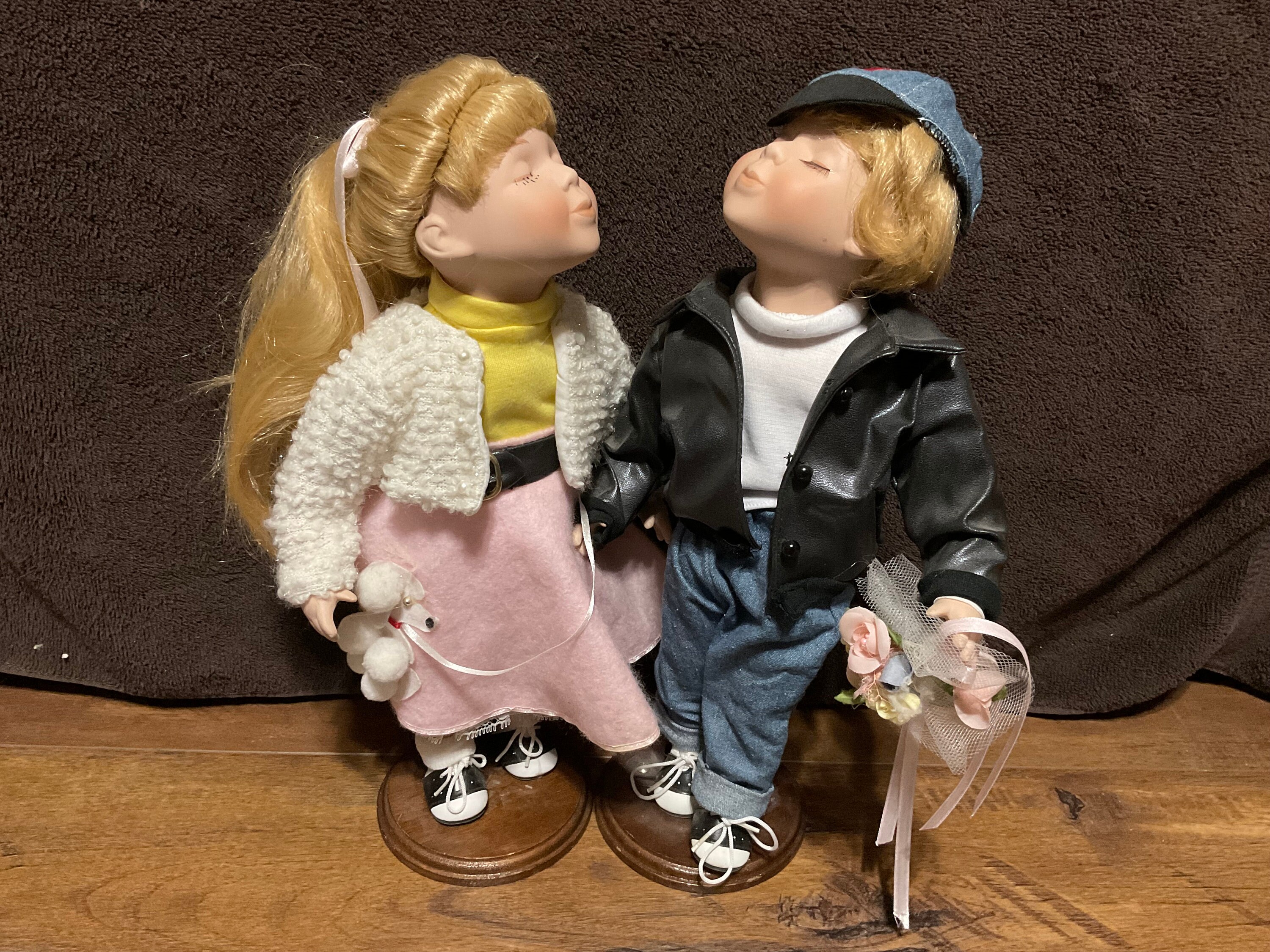 Geppeddo 1950's Themed Porcelain Dolls- Grease