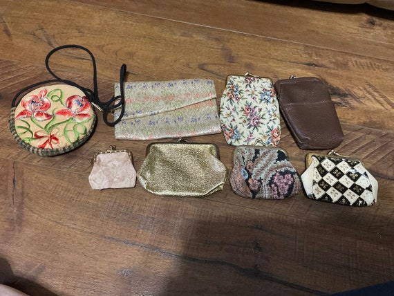 Vintage Lot of 8 Coin Purses - image 1