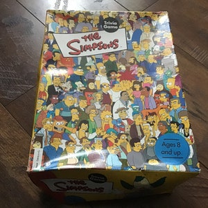 Vintage 2001 The Simpsons Trivia Game