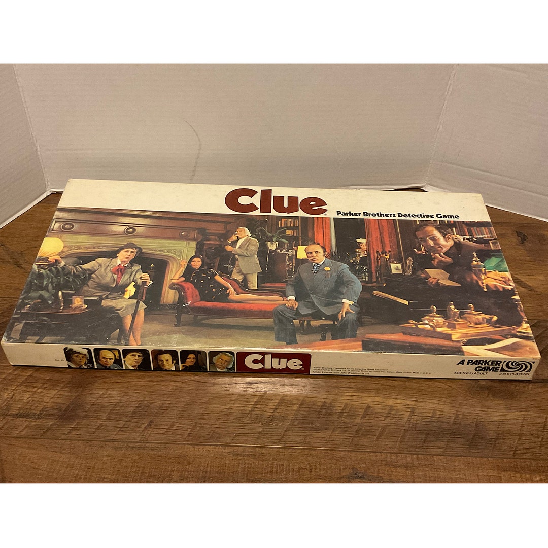 1972 Parker Brothers Clue Game - Etsy