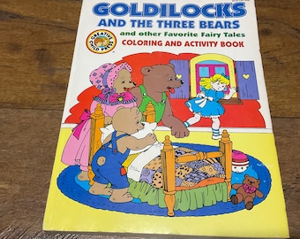 Vintage Creative Child Press Goldilocks and the 3 Bears Coloring and Activity Book