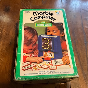 Vintage Sesame Street Marble Computer