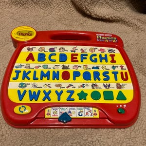 Vintage Vtech Little Smart Phonics From A to Z Interactive Desktop - Works