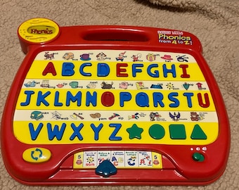 Vintage Vtech Little Smart Phonics From A to Z Interactive Desktop
