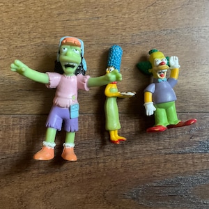 1997 The Simpsons Marge and Crusty Figures with Bonus