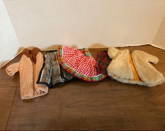 Vintage Lot of 5 Outfits for Barbie - Ginger Type Dolls