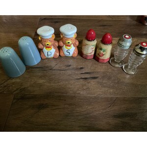Vintage Lot of 4 Ceramic Salt & Pepper Shakers