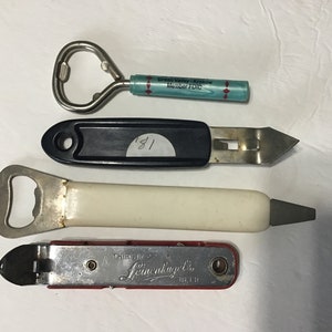 Lot of Vintage Can/Bottle Openers with Advertising