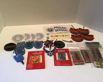 Vintage Military Patches and Decals Lot