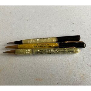 Lot of 3 Vintage Advertising Mechanical Pencils