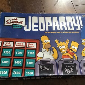 Vintage The Simpsons Edition Jeopardy Game*