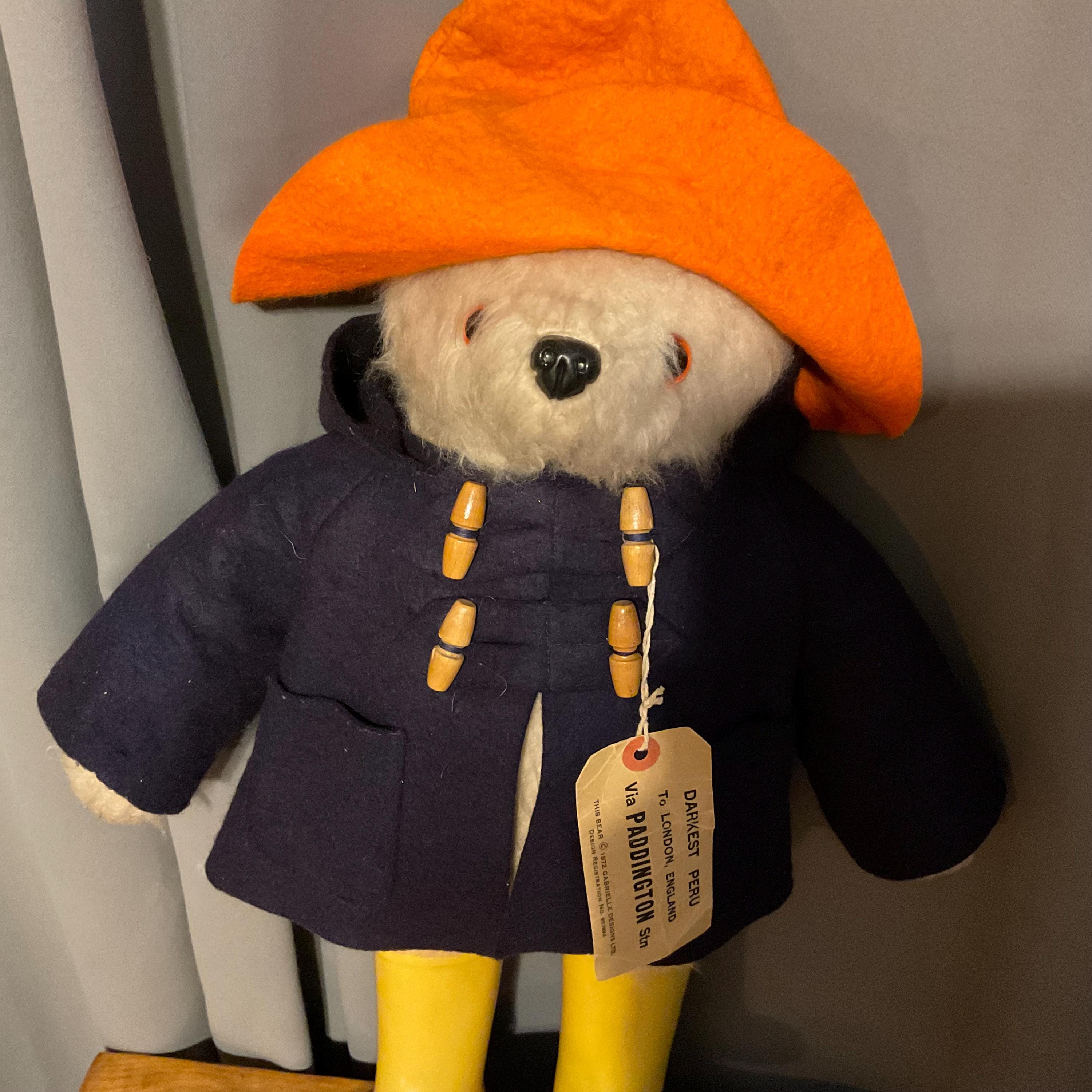 1972 Gabrielle Designs Paddington Bear - Orange Hat/ Blue Jacket