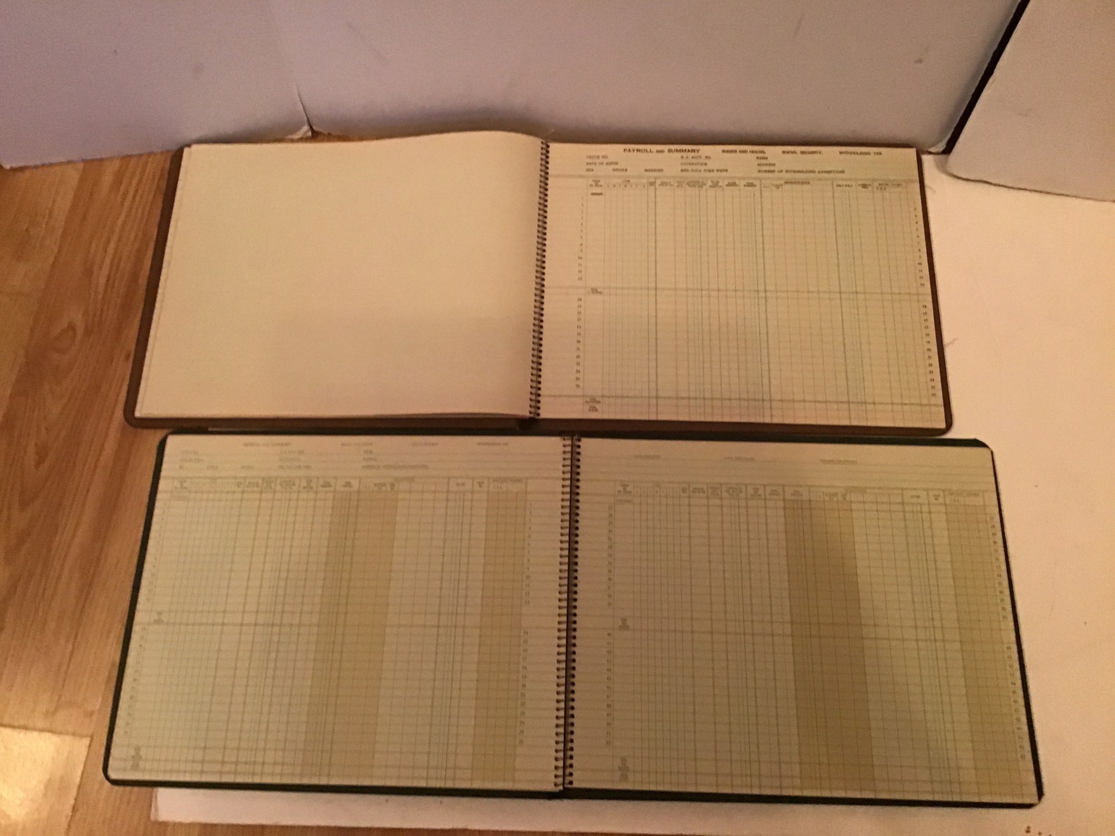 Vintage Simplex Book Keeping Tax Record Books Blank Etsy
