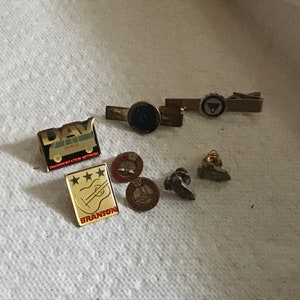 Vintage Lot of Tie Clips and Lapel Pins