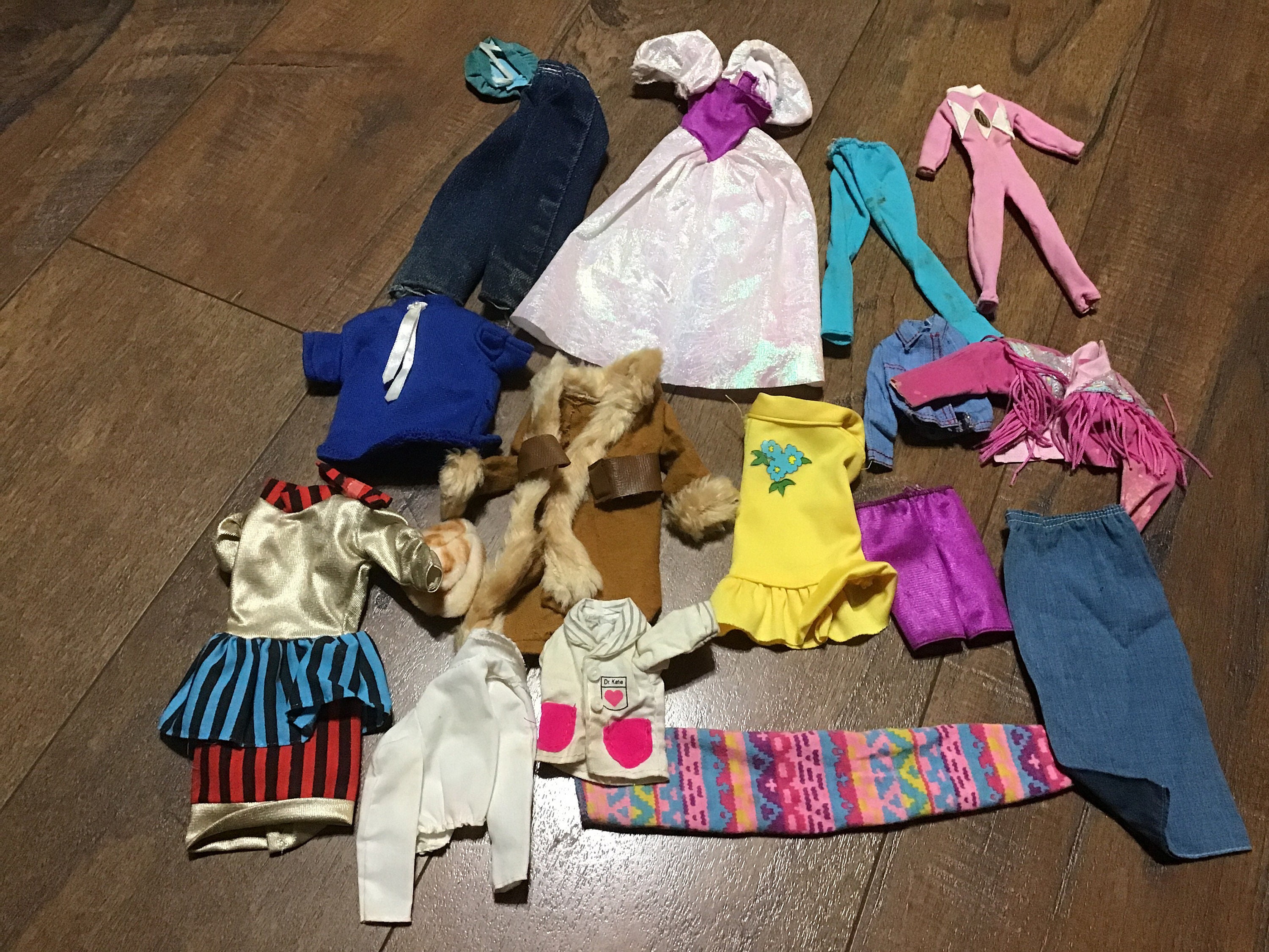 Vintage Untagged Barbie Clothes Lot 