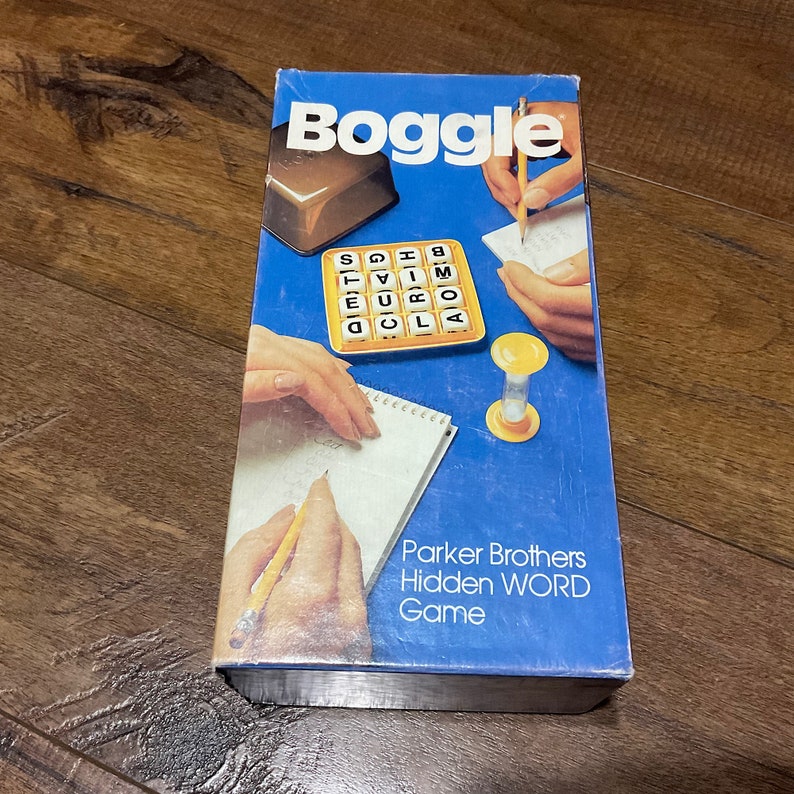 Boggle Box Image 1980 Parkers Brothers Boggle Game - Etsy