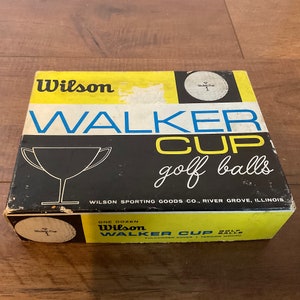 Vintage Wilson Walker Cup Golf Balls - Still Sealed
