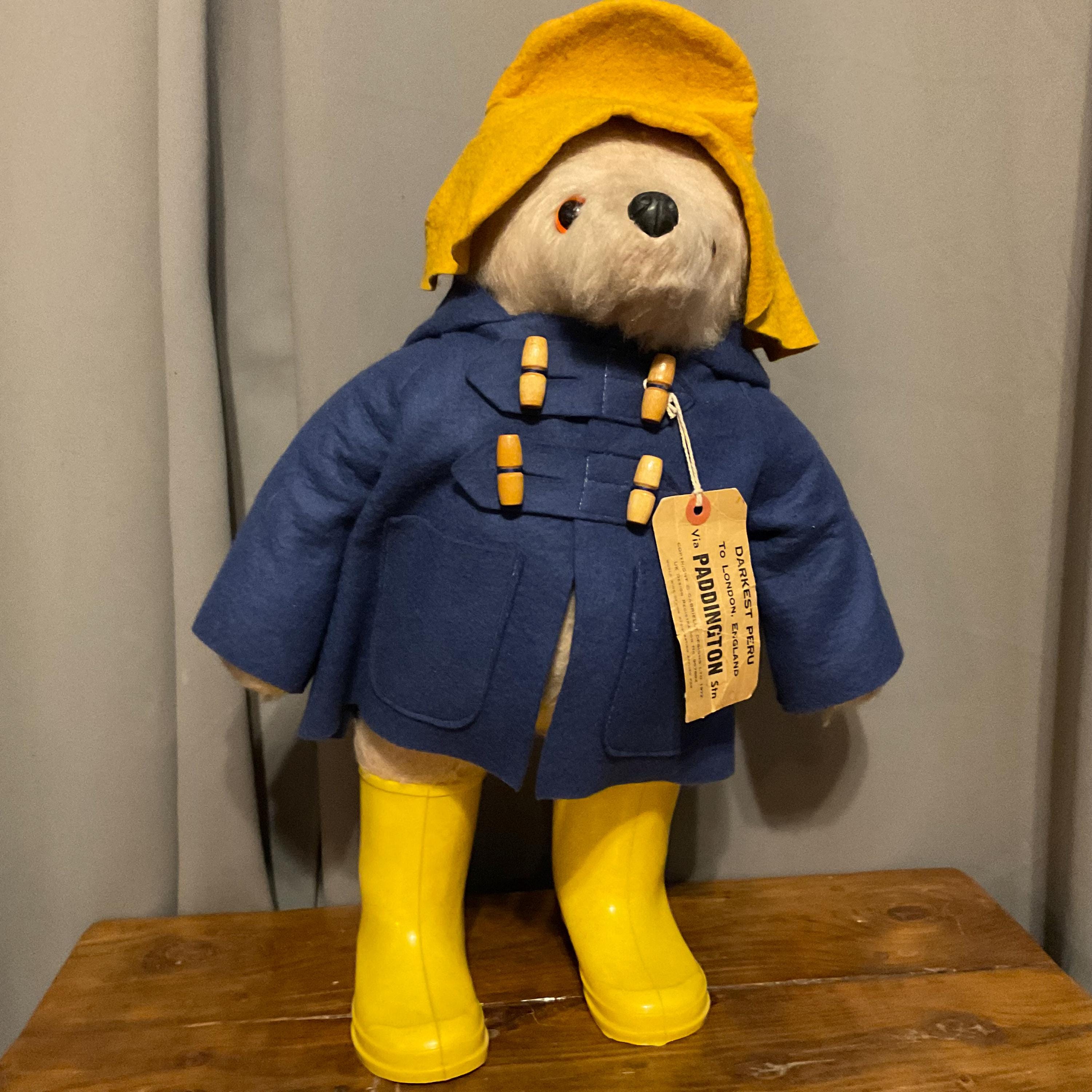 1972 Gabrielle Designs Paddington Bear - Yellow Hat/ Blue Jacket