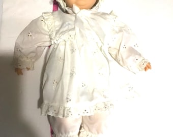 Vintage Gotz 18” Baby Doll w Brown Hair
