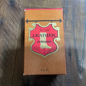 Vintage AVON Boot Decanter- Leather Men’s Cologne
