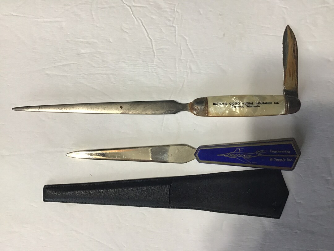 Vintage Advertising Letter Openers Etsy