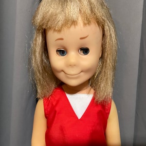 Vintage Mattel Charmin Chatty- Red/Blue Outfit