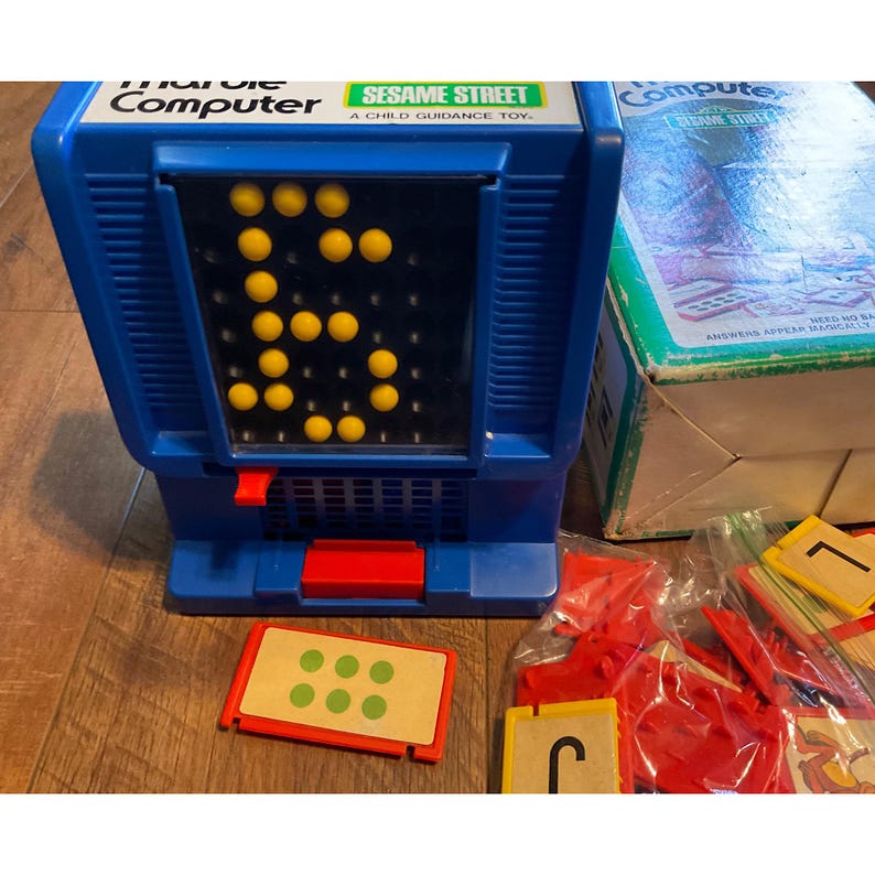 Marble Computer Company Vintage Sesame Street Marble Computer - Etsy