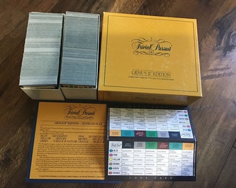 Vintage Trivial Pursuit Genius II Edition Subsidiary Card Set