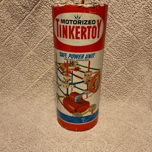 Vintage Motorized Tinker Toys - No Lid